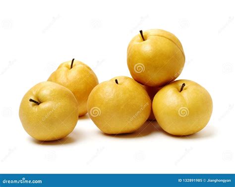 Snow Pear Fruit Stock Image Image Of Colored Pear