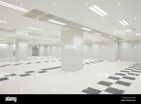 Interior View Of An Empty Data Center In Beijingchina Stock Photo Alamy