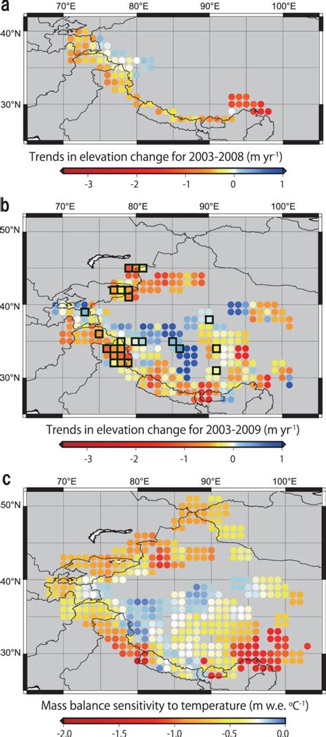 Contrasting glacier responses to recent climate change in high-mountain