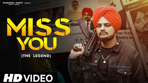 Miss You Sidhu Dedicated To Sidhu Moose Wala Legend Never Dies