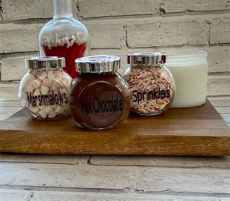 Mini Hot Chocolate Jars Hot Chocolate Station Kitchen Organisers