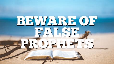 HOW CAN YOU RECOGNIZE FALSE PROPHETS