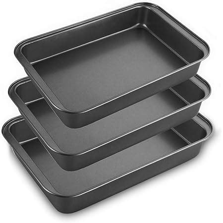 STARVAST Non Stick Oven Baking Trays 3 Pieces Carbon Steel PFOA Free