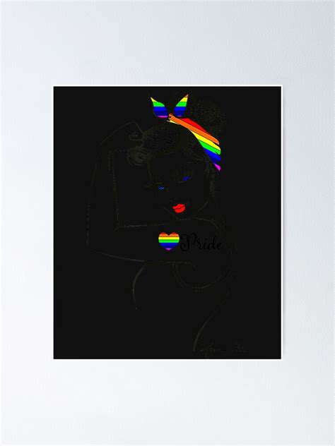 LGBT Girl Power Pin Up Retro Art By Anne Cha Flag Gay Pride Poster For Sale By RodrickGennari