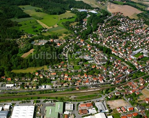 Luftbild Murg Ortskern Am Uferbereich Des Rhein Flussverlaufes In