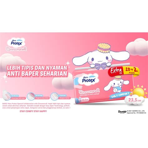 Jual Hers Protex Daily Comfort Day Cinnamoroll Cm Shopee Indonesia