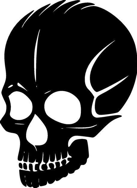 Premium Vector Skull Minimalist And Simple Silhouette Vector Illustration