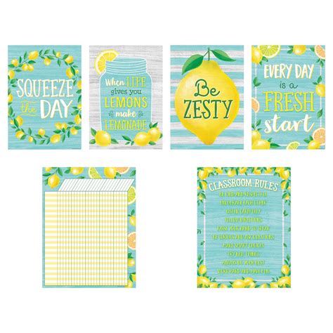 Lemon Zest Classroom D Cor Set