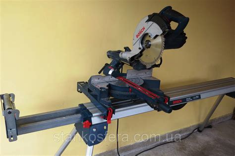 Торцовочная пила с протяжкой бу Bosch PCM 8S + верстак для резки ...
