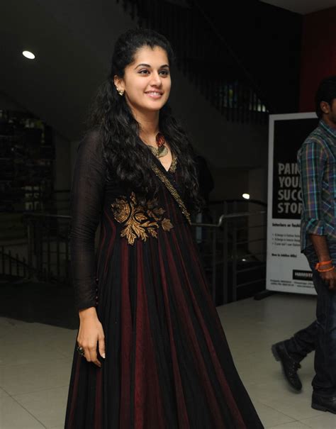 Taapsee Pannu Smiling Photos In Maroon Dress Tollywood Boost