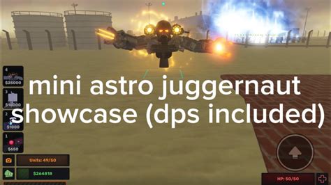 Skibi Defense Mini Astro Juggernaut Showcase Dps Included Youtube