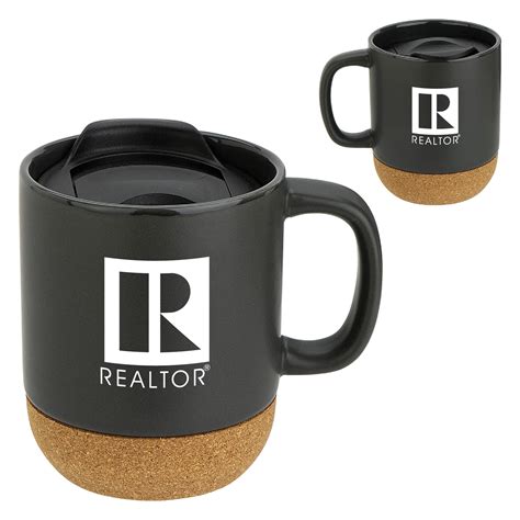 12 Oz Ceramic Mug With Cork Base Rts4919