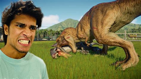 Spinosaurus Vs T Rex Fight Jurassic World Gameplay Malayalam 😱 Part