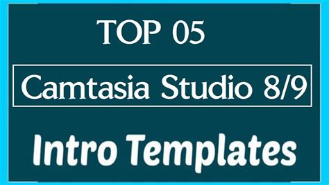 Top Free Intro Templates Camtasia Studio Joss Help Youtube