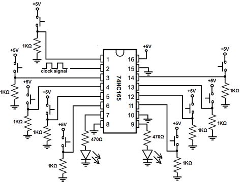 How to Build a Register Circuit with a 74HC165 Chip