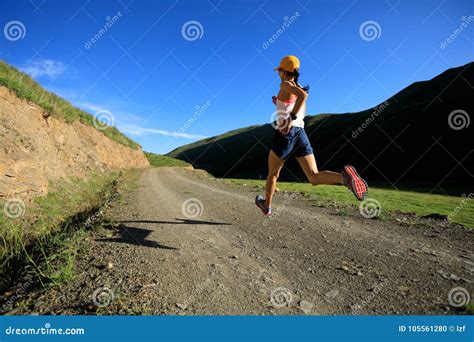 Fitness Woman Runner Running Stock Photo - Image of lady, lifestyle ...