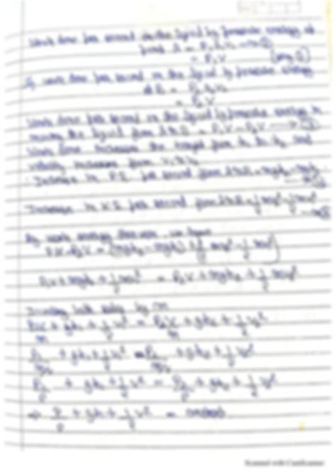 Solution Bernoulli S Theorem Studypool