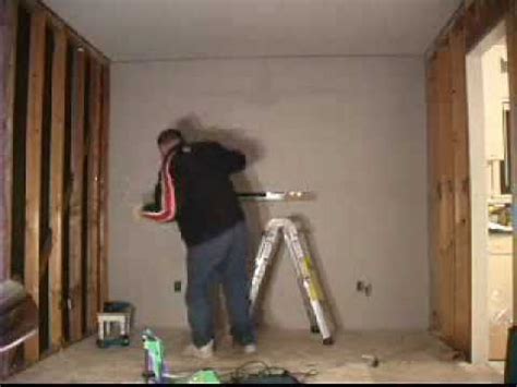 Putting Up The Wall How To Drywall Sheetrock Gypsum YouTube