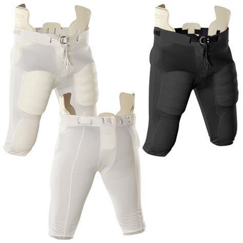 Youth Yl And Ym Snap In Lace Fly White Football Practice Pants Pads