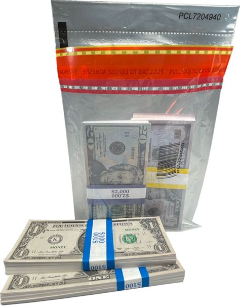 6 X 9 Clear Money Deposit Bag