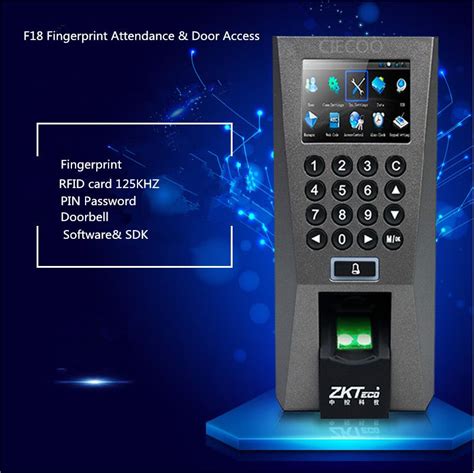 Bio Tft Lcd Screen F18 Fingerprint Access Control Device Zk Fingerprint