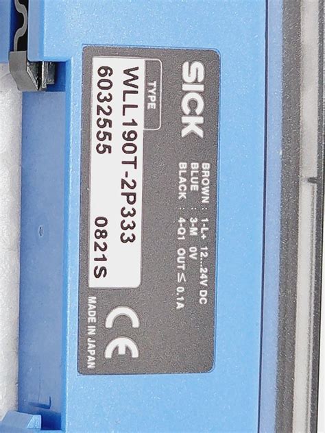 Sick Wll190t 2p333 At Rs 12500 Sick Photoelectric Sensor In Bhavnagar