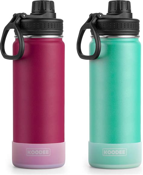 Amazon Koodee Water Bottle 2 Pack 22 Oz Stainless Steel Double