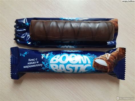 Батончик Solen Boombastic кекс с какао и маршмеллоу в молочном шоколаде ...