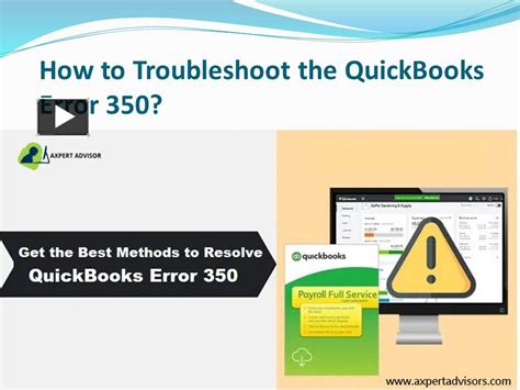 Ppt How To Troubleshoot The Quickbooks Error Powerpoint