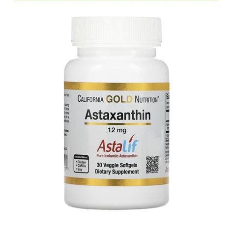 Astaxanthin Mg California Gold Nutrition Softgels