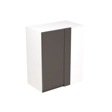 J Pull Gloss Graphite Blind Corner Wall Cabinet Flatpack Kitchen Kit