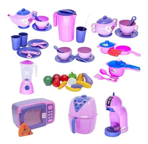 Kit Infantil Microondas Legumes Cozinha Frutinhas P Parcelamento