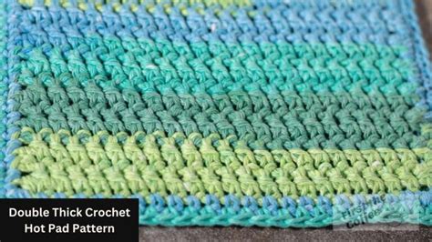 Double Thick Crochet Hot Pad Pattern First The Coffee Crochet