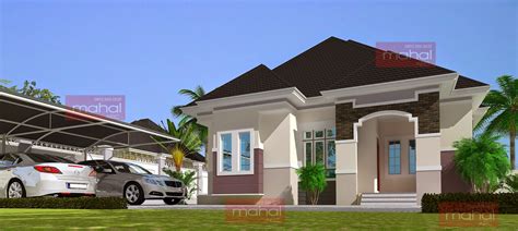 Contemporary Nigerian Residential Architecture Bedroom Bungalow