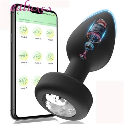 Plug Anal Vibrador Bluetooth Controle No Celular Modos De Vibra O Malaysia Collection