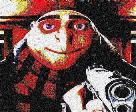 Gerador De Memes Deep Fried Gru Gun