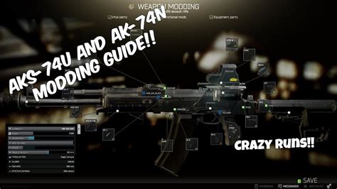 Level 3 AKS 47U AK 74N Modding Guide Escape From Tarkov YouTube