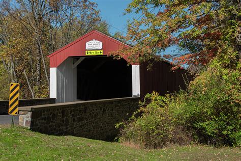 Bucks County Pine Valley Covered Bridge Photograph By Bill Cannon