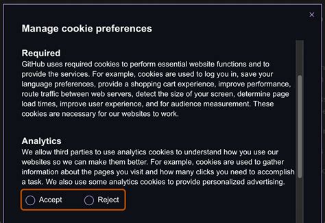 Managing Your Cookie Preferences For Github S Enterprise Marketing