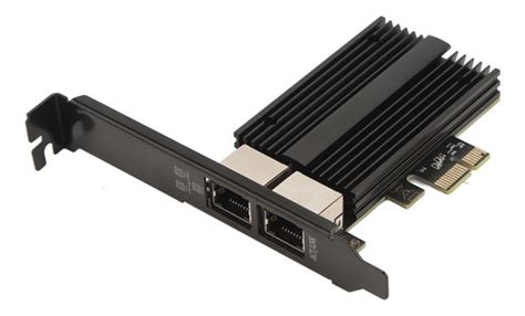 Tarjeta De Red De Doble Puerto Pcie 2 5g Gigabit Para Chip I Cuotas