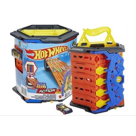 Hot Wheels ชดRoll out playset ชดราง เลน แบบพบเกบได Shopee Thailand