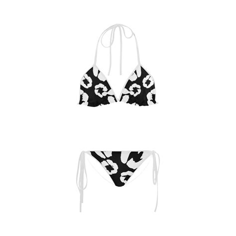Zappy Black And White Custom Bikini Swimsuit ID D896448