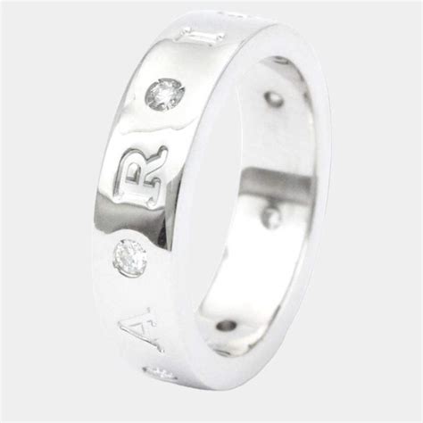 Bvlgari Bvlgari Bvlgari 18K White Gold Diamond Ring EU 52 Bvlgari | The ...