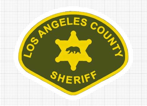 Los Angeles County Sheriffs Department Shoulder Patch Sticker Law