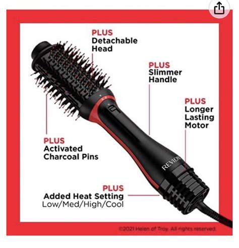 Revlon One Step Volumizer PLUS 2 0 Hair Dryer And Hot Air Brush Dry And Style Black Beauty