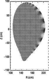 Elite Calculation Showing A Poloidal Cross Section Of Diii D And