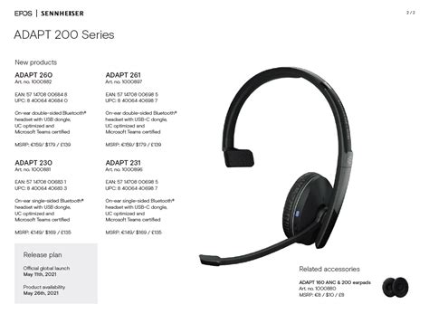 Epos Sennheiser Adapt On Ear Double Sided Bluetooth Wireless Hea