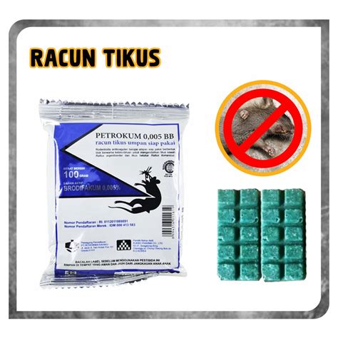 Jual Racun Tikus Petrokum Insektisida Obat Tikus Perangkap Tikus 100