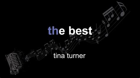 tina turner | the best | lyrics | paroles | letra | in 2023 | Parole ...