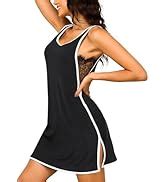Yya Sexy Tank Nightgowns For Women Sleeveless Sleep Shirts Chemise Night Lingerie Dress S Xxl